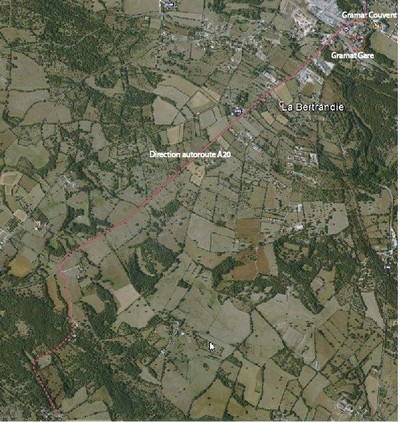 Accès depuis Gramat